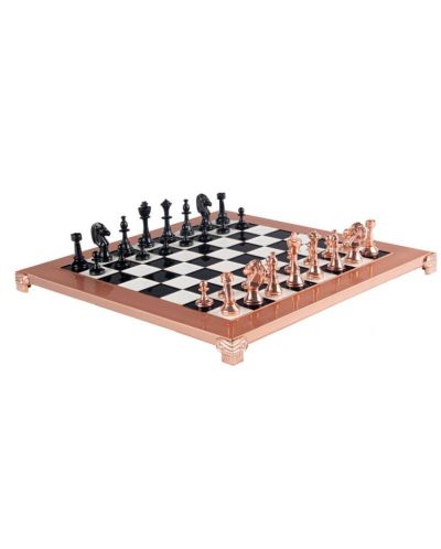 Σκάκι πολυτελείας Manopoulos - Staunton, μαύρο και χάλκινο, 36 x 36 - 2