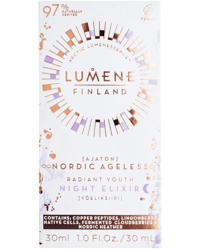 Lumene Ajaton Αντιρυτιδικό ελιξίριο νύχτας Nordic Ageless, 30 ml - 3