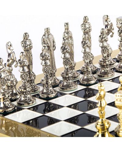 Πολυτελές σκάκι Manopoulos - Αναγέννηση, μαύρο,36 x 36 cm - 5