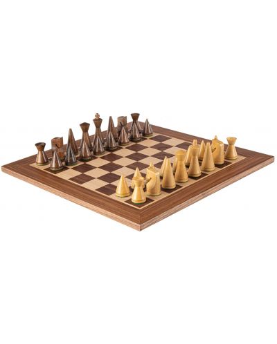 Πολυτελές σκάκι Manopoulos - μοντερνιστικός, καρύδι, 40 x 40 cm - 3