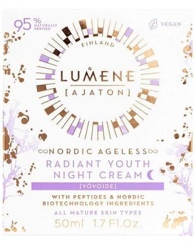 Lumene Ajaton Επανορθωτική κρέμα νύχτας Nordic Ageless, 50 ml - 3