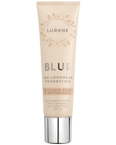 Lumene Blur Μεικ απ, SPF15, 1 Classic Beige, 30 ml - 1