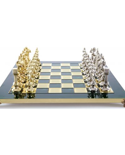 Σκάκι πολυτελείας Μανόπουλος - Αναγέννηση, πράσινο, 36 x 36 cm - 1