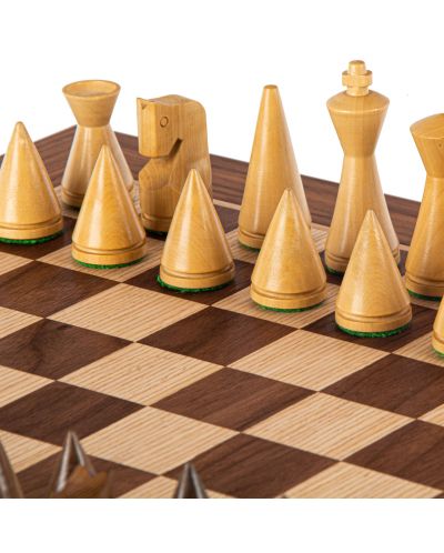 Πολυτελές σκάκι Manopoulos - μοντερνιστικός, καρύδι, 40 x 40 cm - 7