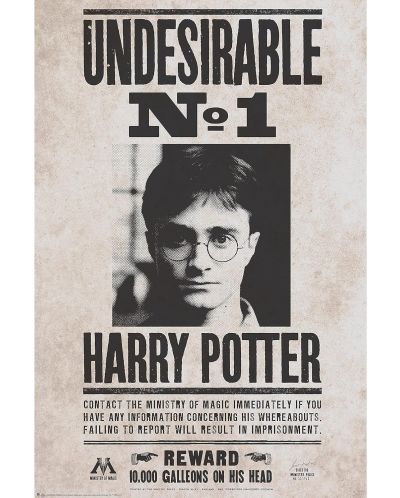 Maxi αφίσα  GB eye Movies: Harry Potter - Undesirable No. 1 - 1