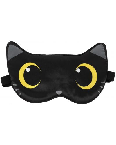 Μάσκα ύπνου I-Total Cats- μαύρη  - 1