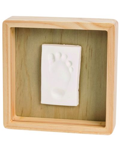Μαγικό ξύλινο αποτυπωτικό κουτί,Baby Art - Pure box, οργανικός πηλός - 1