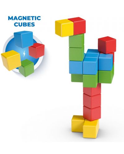 Σετ μαγνητικών κύβων Geomag - Magicube Δημιουργίες,24 τεμάχια  - 4