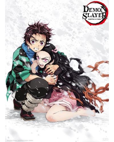 Μεγάλη αφίσα ABYstyle Animation: Demon Slayer - Tanjiro & Nezuko Snow - 1