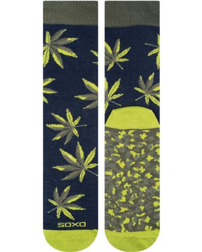 Ανδρικές κάλτσες SOXO - Happy Green - 3