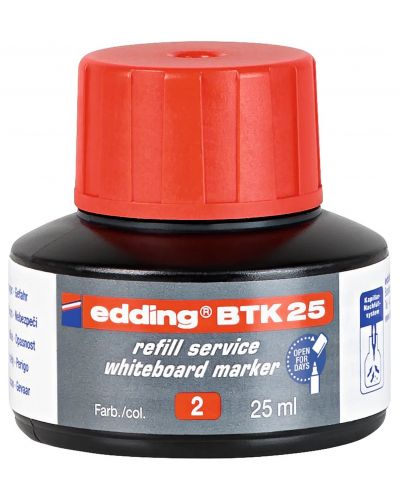 Μελανοδοχείο Edding BTK 25 - Κόκκινο, 25 ml - 1