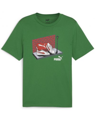 Ανδρικό μπλουζάκι Puma - Graphics Sneaker Box Tee , πράσινο - 1