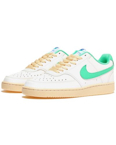 Ανδρικά παπούτσια Nike - Court Vision Low, λευκό/πράσινο - 1