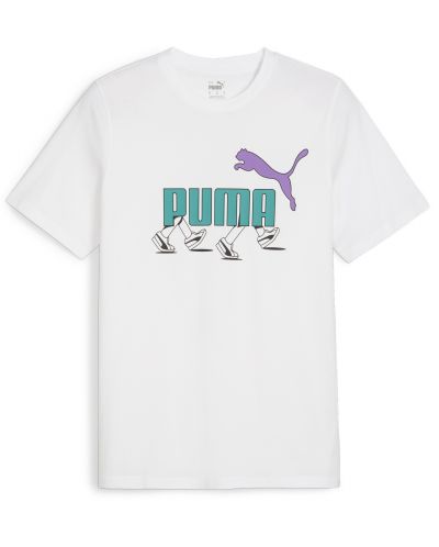 Ανδρικό μπλουζάκι Puma - Graphics Sneaker Tee , άσπρο - 1