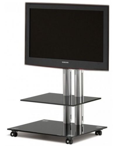 Τραπέζι για σύστημα ήχου και βίντεοSpectral - PL 60, μαύρο/διάφανο - 1