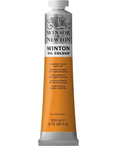 Λαδομπογιά    Winsor &Newton Winton - Cadmium Yellow Dark, 200 ml - 1