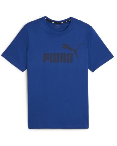 Ανδρικό μπλουζάκι Puma - Essentials Logo Tee , μπλε - 1