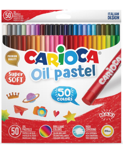 Παστέλ λαδιού Carioca - 50 χρώματα, Ф10 mm - 1