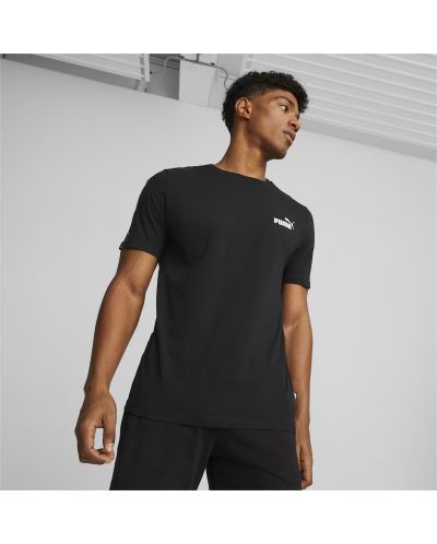 Ανδρικό μπλουζάκι Puma - Essentials+ Tape , μαύρο - 4
