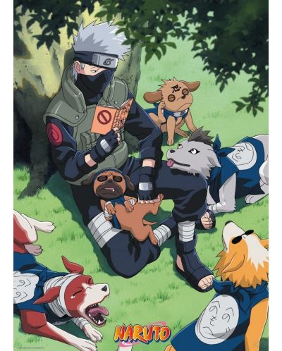 Μεγάλη αφίσα ABYstyle Animation: Naruto Shippuden - Kakashi and Dogs - 1