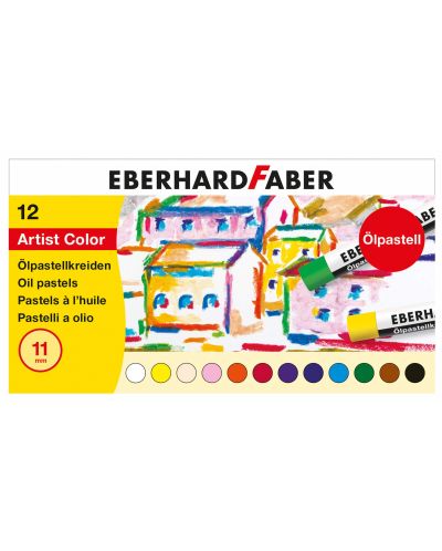 Λαδοπαστέλ Eberhard-Faber - 12 χρώματα - 1