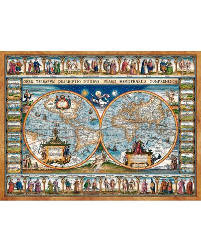 Παζλ Castorland 2000 κομμάτια - Παγκόσμιος χάρτης από το έτος 1639 - 2