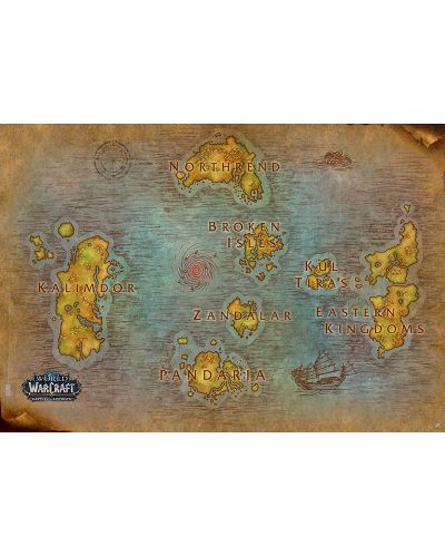 Αφίσα Maxi ABYstyle Games: World of Warcraft - Map - 1