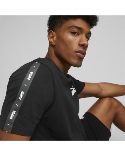 Ανδρικό μπλουζάκι Puma - Essentials+ Tape , μαύρο - 3
