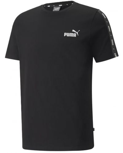 Ανδρικό μπλουζάκι Puma - Essentials+ Tape , μαύρο - 1