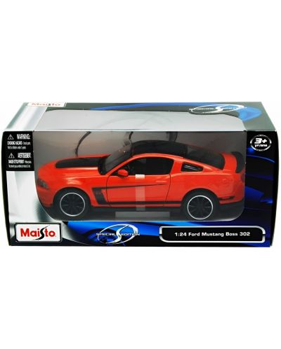 Μεταλλικό αυτοκίνητο Maisto Special Edition - Ford Mustang Boss 302, 1:24, πορτοκαλί - 4