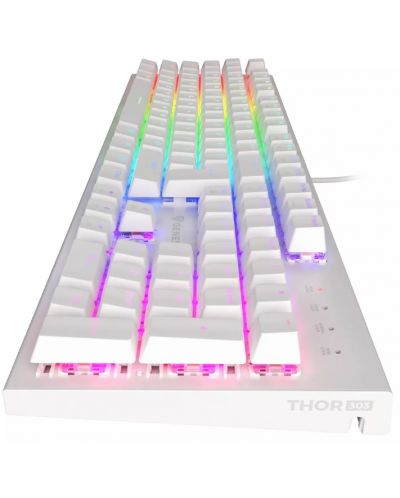 Μηχανικό πληκτρολόγιο Genesis - Thor 303, Outemu Brown, RGB, Λευκό - 4