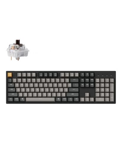 Μηχανικό πληκτρολόγιο Keychron - C2 Pro QMK, K Pro Brown, RGB, μαύρο - 1