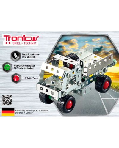 Μεταλλικός κατασκευαστής Tronico - Ασημί σειρά, οχήματα,ποικιλία - 1