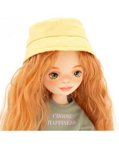 Απαλή κούκλα Orange Toys Sweet Sisters -Sunny με πράσινο πουλόβερ, 32 cm - 5