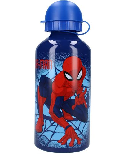 Μπουκάλι αλουμινίου Vadobag Let's Eat - Spider-Man, 500 ml - 1