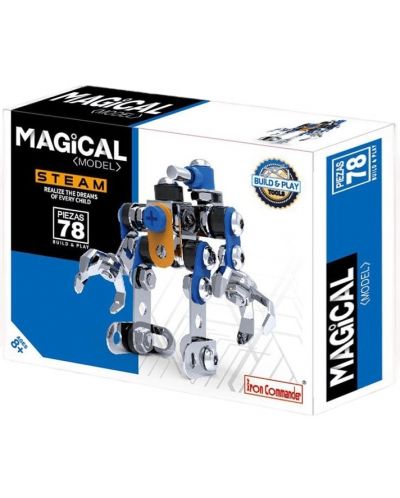 Μεταλλικός κατασκευαστής Raya Toys - Magical Model, Robot, 78 εξαρτήματα - 2