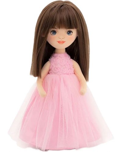 Απαλή κούκλα Orange Toys Sweet Sisters - Sophie με ροζ τριαντάφυλλο φόρεμα, 32 cm - 1