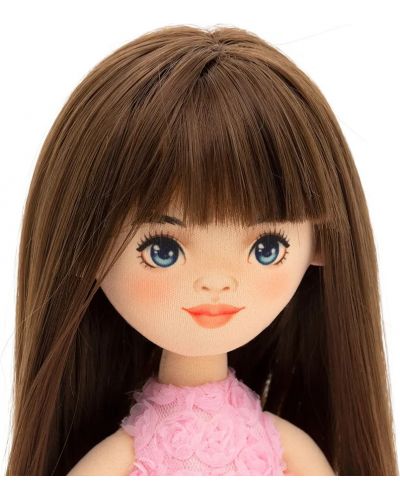 Απαλή κούκλα Orange Toys Sweet Sisters - Sophie με ροζ τριαντάφυλλο φόρεμα, 32 cm - 5