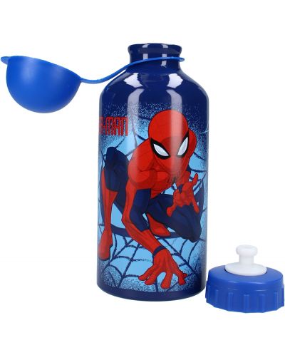 Μπουκάλι αλουμινίου Vadobag Let's Eat - Spider-Man, 500 ml - 2