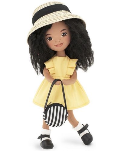 Απαλή κούκλα Orange Toys Sweet Sisters - Η Τίνα με κίτρινο φόρεμα, 32 εκ - 1