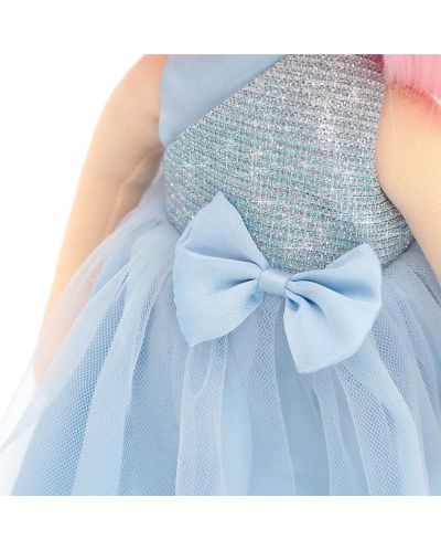 Απαλή κούκλα Orange Toys Sweet Sisters - Billie με σατέν μπλε φόρεμα, 32 cm - 6