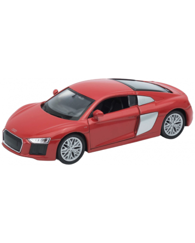 Μεταλλικό αυτοκίνητο Welly - Audi R8 V10, 1:34, κόκκινο - 1