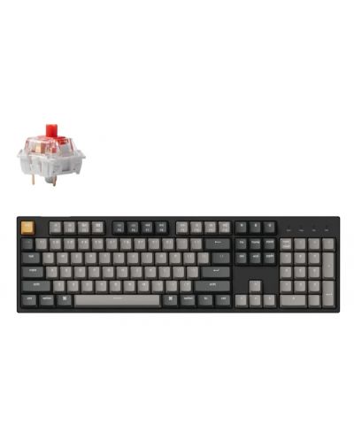 Μηχανικό πληκτρολόγιο Keychron - C2 Pro QMK, K Pro Red, RGB, μαύρο - 1