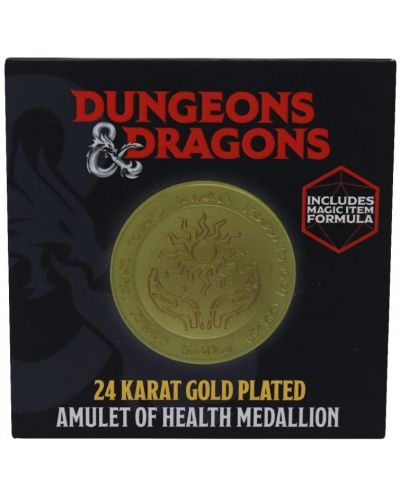 Μενταγιόν FaNaTtiK Games: Dungeons & Dragons - Amulet of Health (Limited Edition) (Gold Plated) (Includes Magic Item Formula) - 4