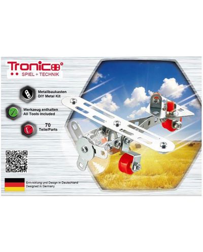 Μεταλλικός κατασκευαστής Tronico - Ασημί σειρά, οχήματα,ποικιλία - 3