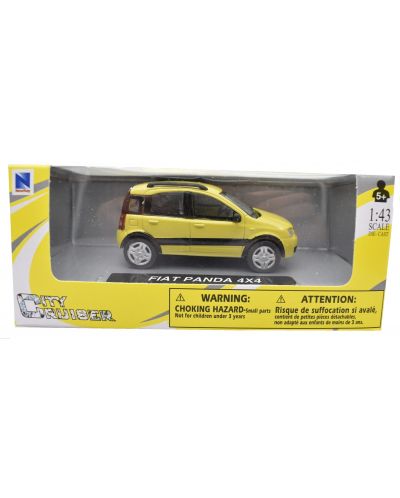 Μεταλλικό αυτοκίνητο Newray - Fiat Panda 4х4, κίτρινο, 1:43 - 1