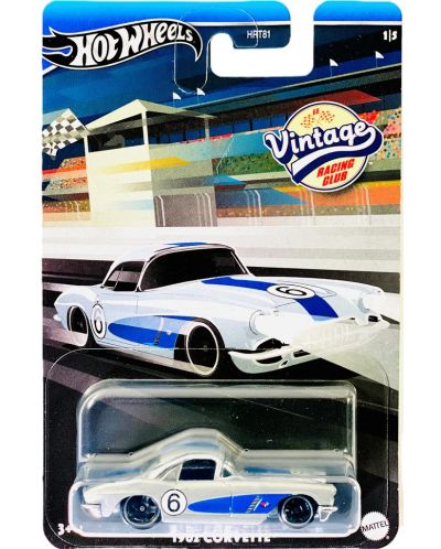 Μεταλλικό αυτοκίνητο Hot Wheels Vintage - 1962 Corvette, 1:64 - 1