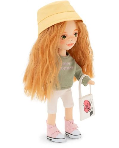 Απαλή κούκλα Orange Toys Sweet Sisters -Sunny με πράσινο πουλόβερ, 32 cm - 4