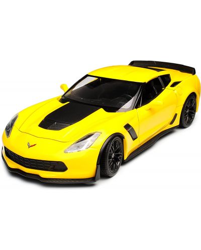 Μεταλλικό αυτοκίνητο Welly - Chevrolet Corvette Z06, 1:24, κίτρινο - 1
