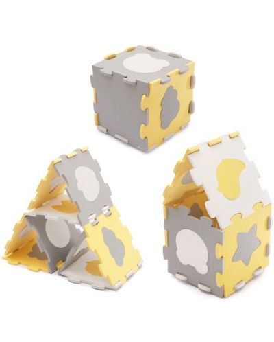 Μαλακό πατάκι παιχνιδιού KinderKraft -  - Luno Shapes, κίτρινο - 2